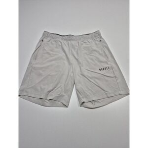 NOBULL Shorts Mens Large Gray Lined 8 Inseam Athletic Running Gym FLAW